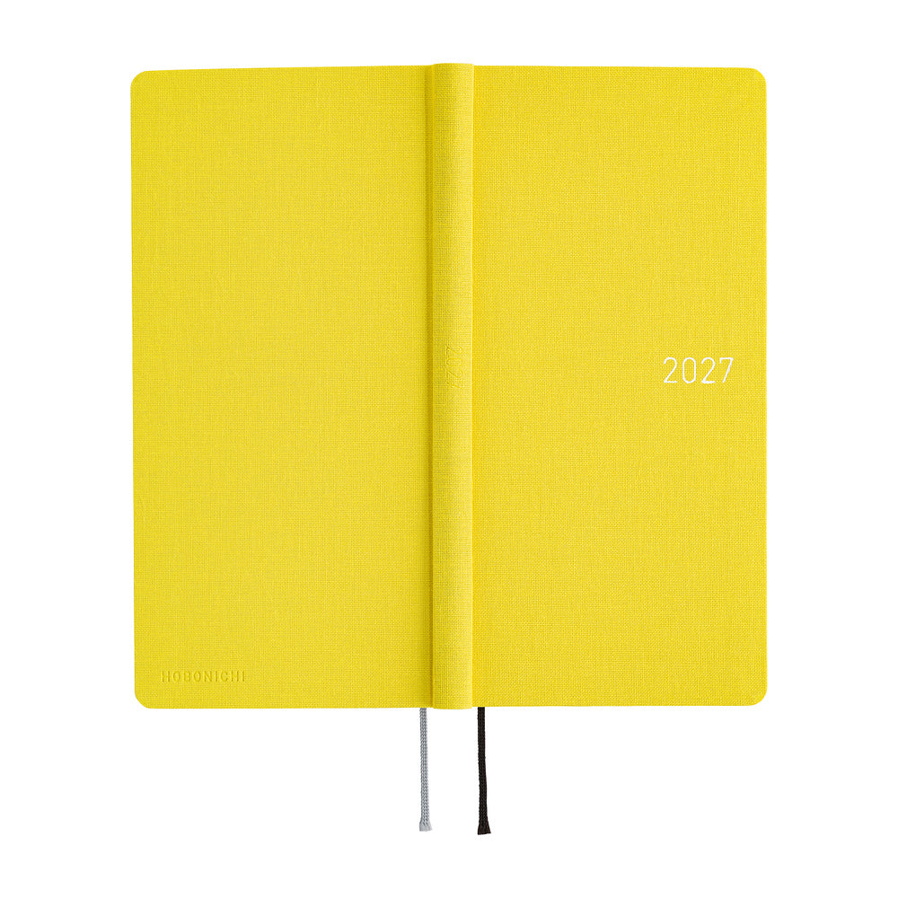 2027 Hobonichi Weeks Colors: Canaria Yellow《ENG/Tall & Slim/Jan start》