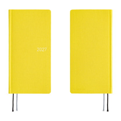 2027 Hobonichi Weeks Colors: Canaria Yellow《ENG/Tall & Slim/Jan start》