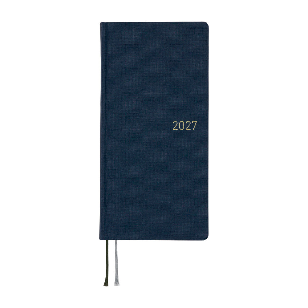 2027 Hobonichi Weeks Colors: Midnight Blue《ENG/Tall & Slim/Jan start》