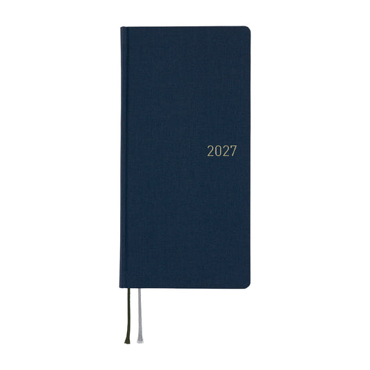 2027 Hobonichi Weeks Colors: Midnight Blue《ENG/Tall & Slim/Jan start》