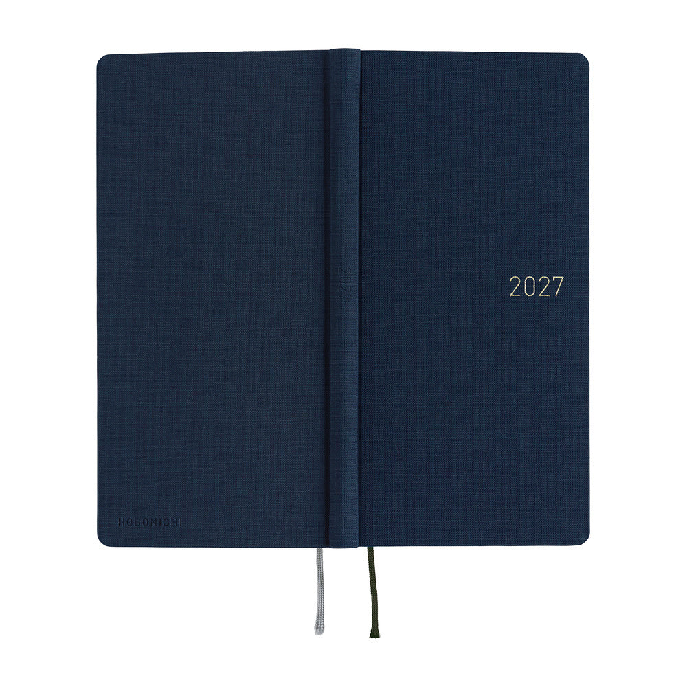 2027 Hobonichi Weeks Colors: Midnight Blue《ENG/Tall & Slim/Jan start》