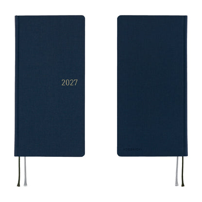 2027 Hobonichi Weeks Colors: Midnight Blue《ENG/Tall & Slim/Jan start》