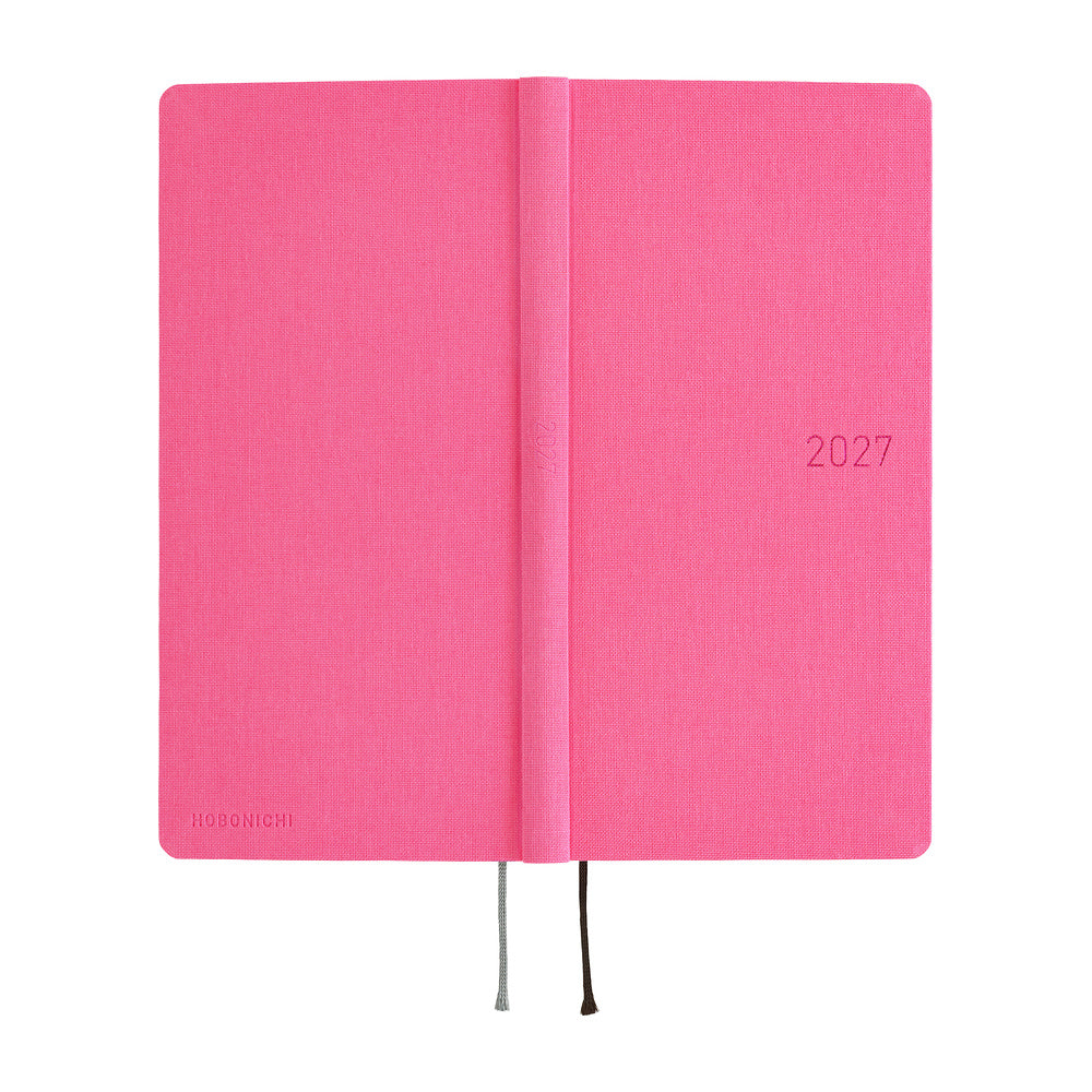 2027 Hobonichi Weeks Colors: Pink Sapphire《ENG/Tall & Slim/Jan start》