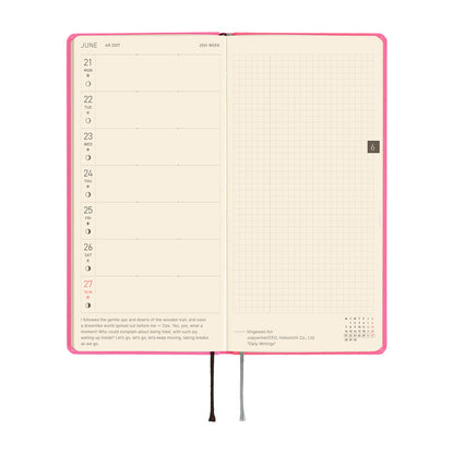2027 Hobonichi Weeks Colors: Pink Sapphire《ENG/Tall & Slim/Jan start》