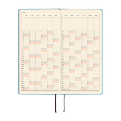 2027 Hobonichi Weeks Colors: Sea Glass《ENG/Tall & Slim/Jan start》