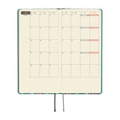 2027 Hobonichi Weeks Yumi Kitagishi: White Cat Wallpaper《ENG/Tall & Slim/Jan start》
