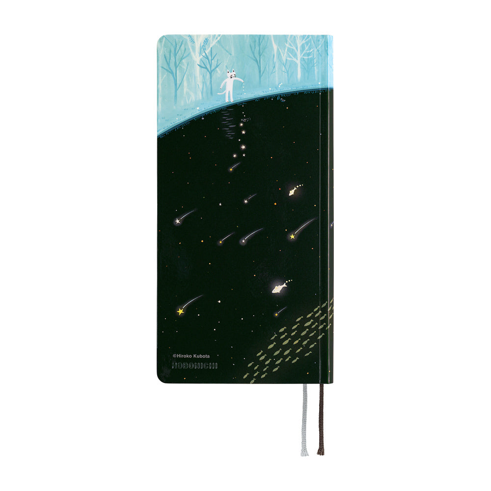 2027 Hobonichi Weeks Hiroko Kubota: Meteor Shower in the Light Blue Forest《ENG/Tall & Slim/Jan start》