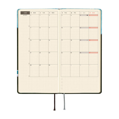 2027 Hobonichi Weeks Hiroko Kubota: Meteor Shower in the Light Blue Forest《ENG/Tall & Slim/Jan start》