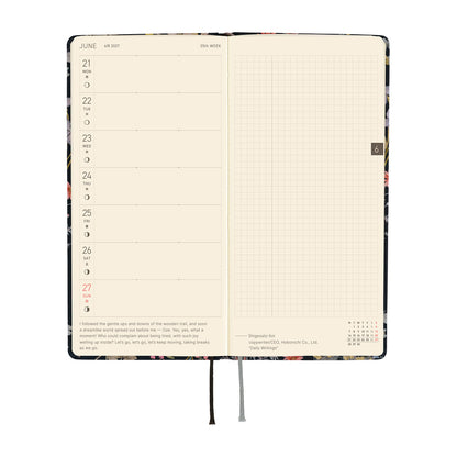 2027 Hobonichi Weeks Liberty Fabrics: Floral Remedy《ENG/Tall & Slim/Jan start》