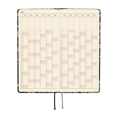 2027 Hobonichi Weeks Liberty Fabrics: Floral Remedy《ENG/Tall & Slim/Jan start》