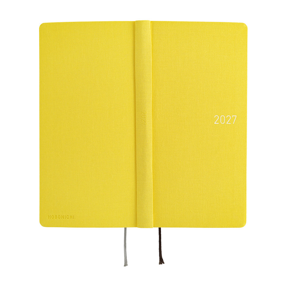 2027 Hobonichi Weeks MEGA Colors: Canaria Yellow《ENG/Tall & Slim/MEGA/Jan start》