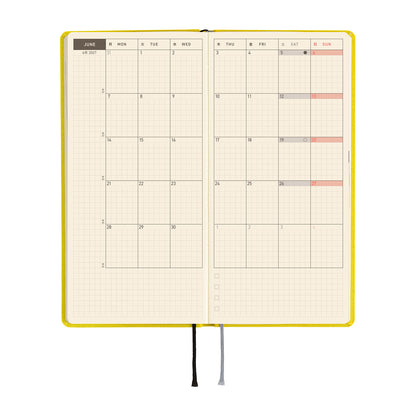 2027 Hobonichi Weeks MEGA Colors: Canaria Yellow《ENG/Tall & Slim/MEGA/Jan start》