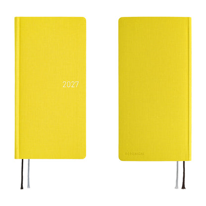 2027 Hobonichi Weeks MEGA Colors: Canaria Yellow《ENG/Tall & Slim/MEGA/Jan start》