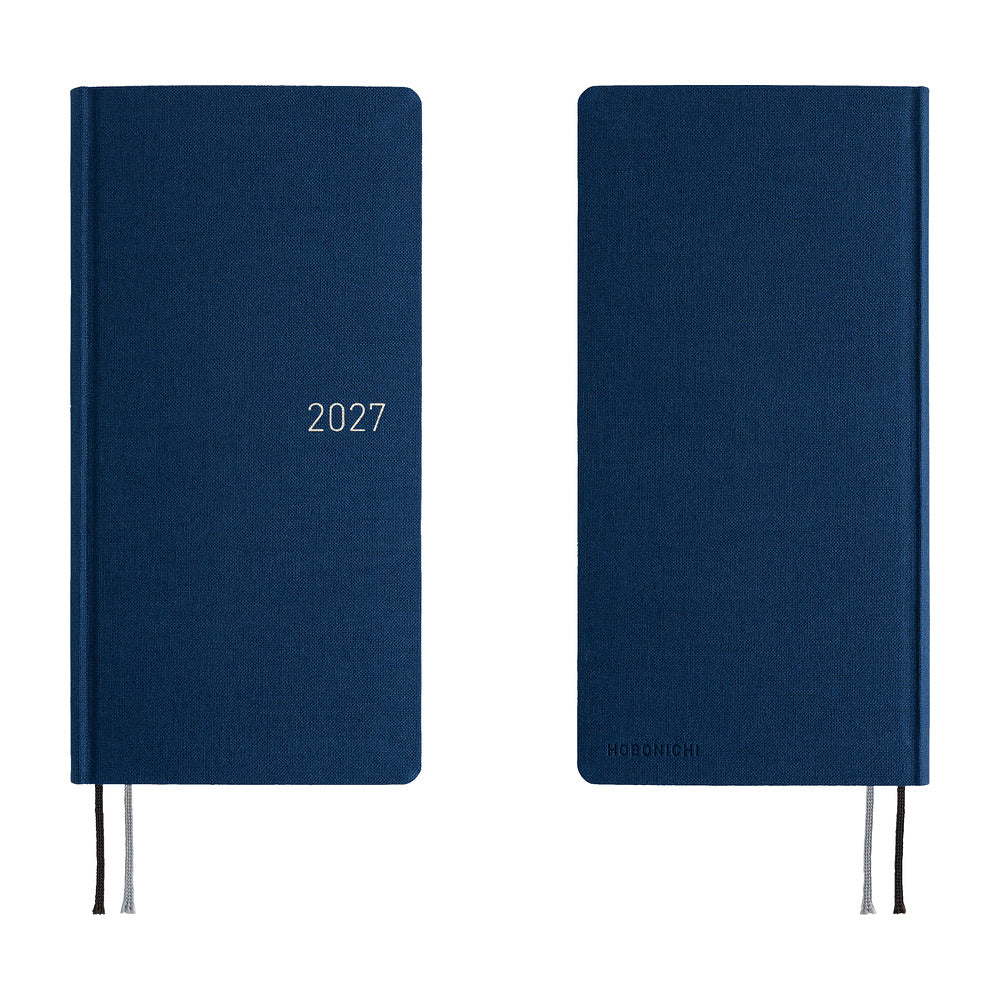 2027 Hobonichi Weeks MEGA Colors: Midnight Blue《ENG/Tall & Slim/MEGA/Jan start》