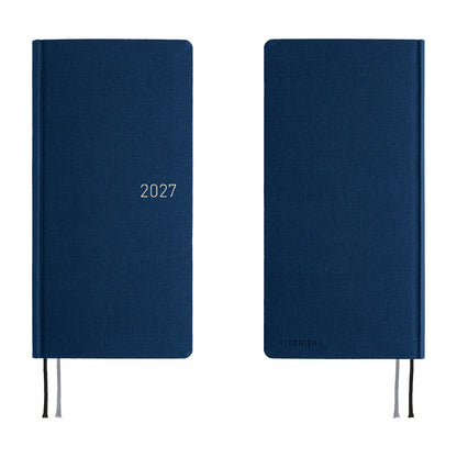 2027 Hobonichi Weeks MEGA Colors: Midnight Blue《ENG/Tall & Slim/MEGA/Jan start》