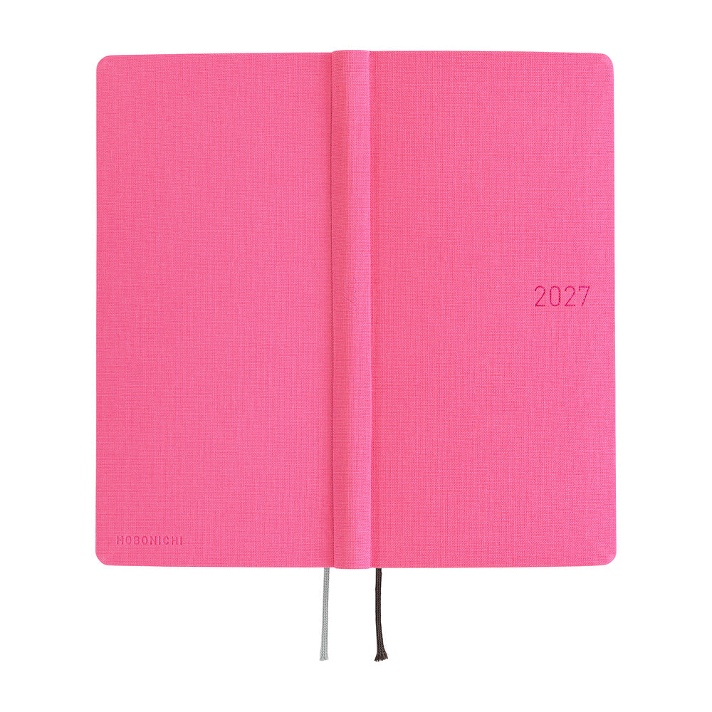 2027 Hobonichi Weeks MEGA Colors: Pink Sapphire《ENG/Tall & Slim/MEGA/Jan start》