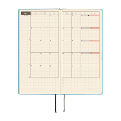 2027 Hobonichi Weeks MEGA Colors: Sea Glass《ENG/Tall & Slim/MEGA/Jan start》