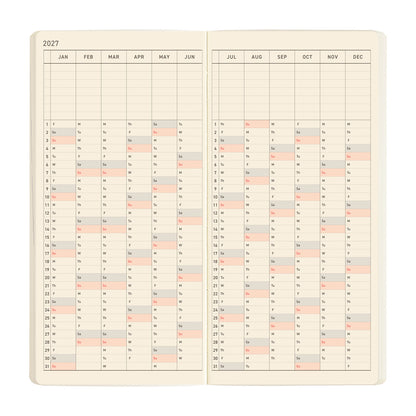 2027 Hobonichi Weeks MEGA Sneaker: Lime Green《ENG/Tall & Slim/MEGA/Jan start》