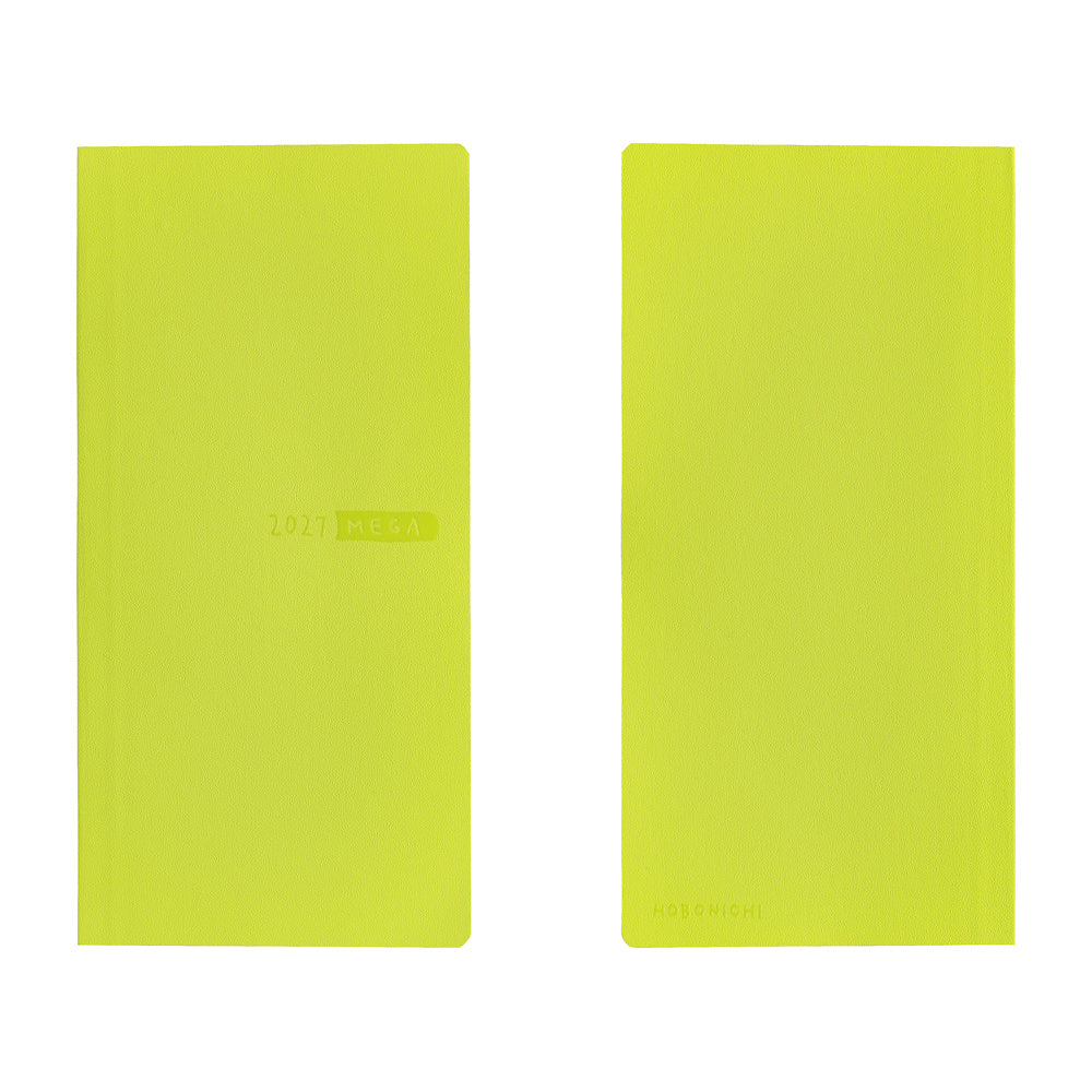 2027 Hobonichi Weeks MEGA Sneaker: Lime Green《ENG/Tall & Slim/MEGA/Jan start》