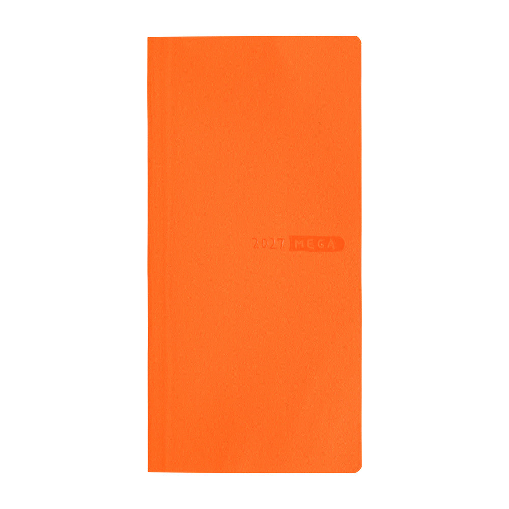 2027 Hobonichi Weeks MEGA Sneaker: Mandarin Orange《ENG/Tall & Slim/MEGA/Jan start》