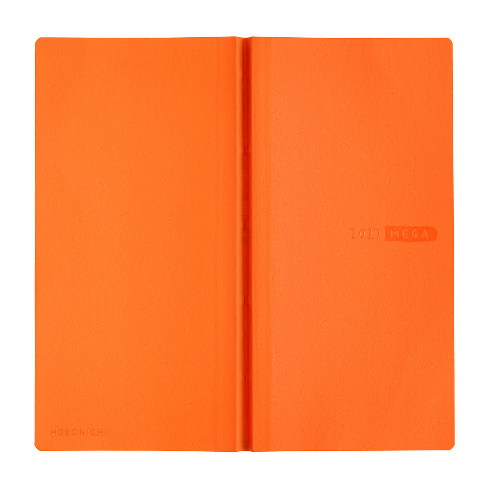2027 Hobonichi Weeks MEGA Sneaker: Mandarin Orange《ENG/Tall & Slim/MEGA/Jan start》