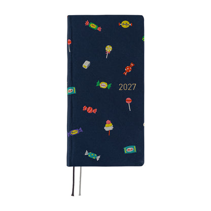2027 Hobonichi Weeks MEGA Bow & Tie: Candy Dream《ENG/Tall & Slim/MEGA/Jan start》