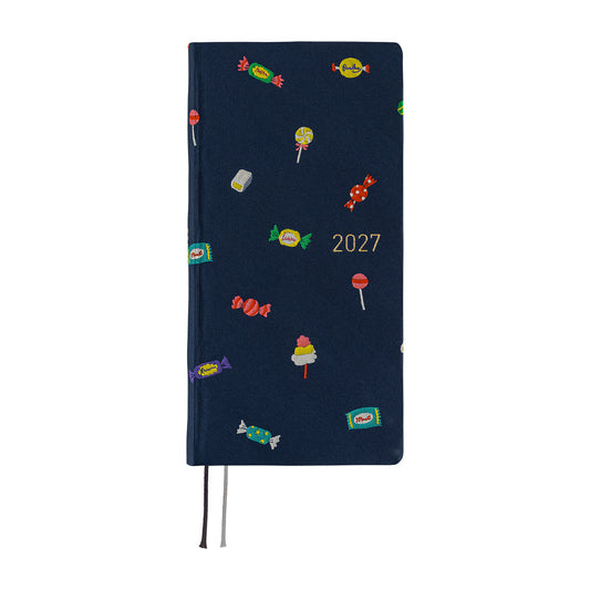 2027 Hobonichi Weeks MEGA Bow & Tie: Candy Dream《ENG/Tall & Slim/MEGA/Jan start》