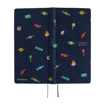 2027 Hobonichi Weeks MEGA Bow & Tie: Candy Dream《ENG/Tall & Slim/MEGA/Jan start》