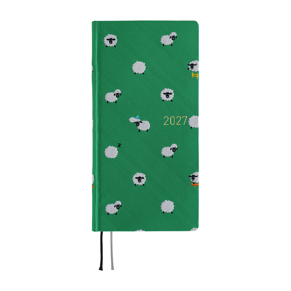 2027 Hobonichi Weeks MEGA Bow & Tie: Sheep Sheep Sheep《ENG/Tall & Slim/MEGA/Jan start》
