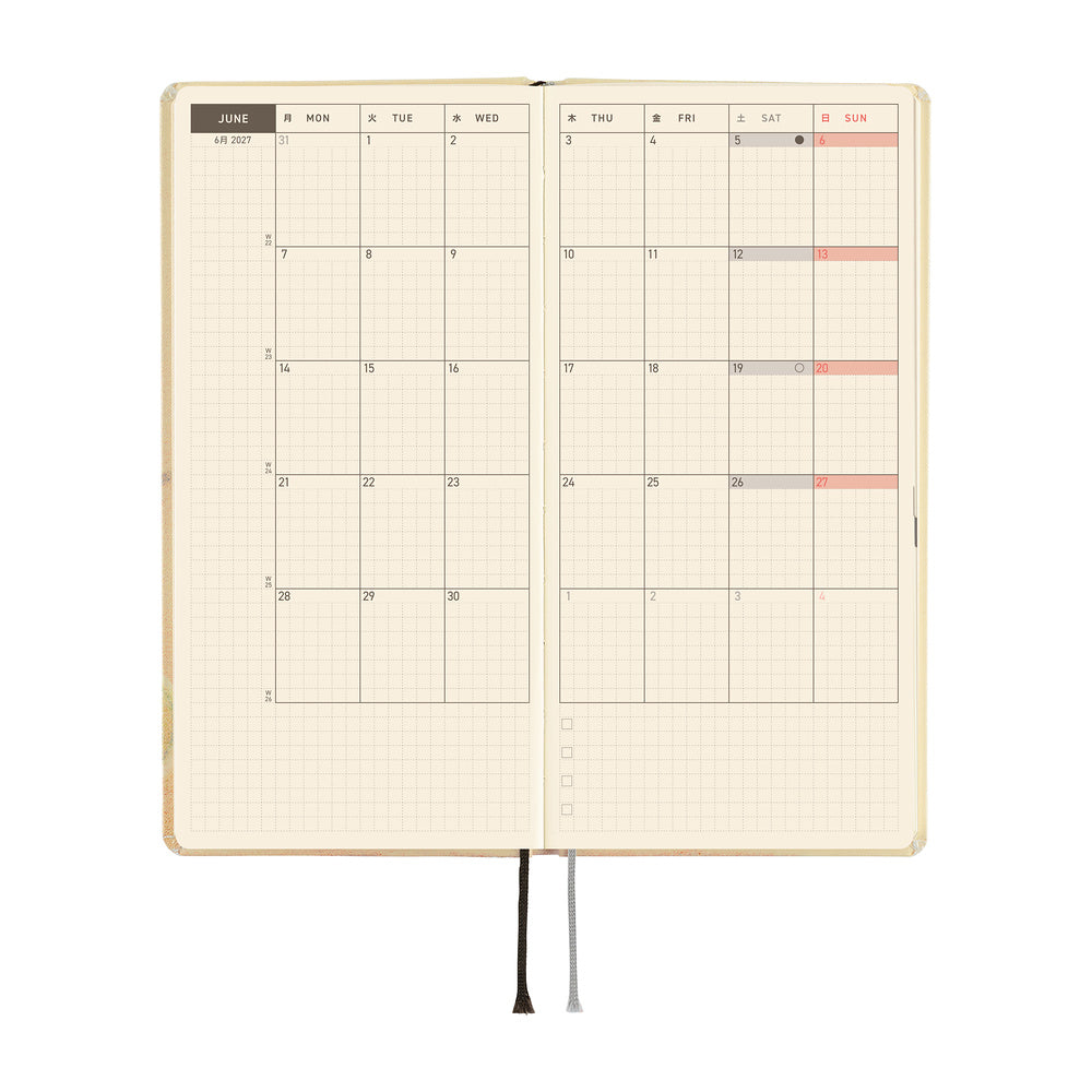 2027 Hobonichi Weeks Akiko Miyakoshi: Once, in Spring《ENG/Tall & Slim/Jan start》