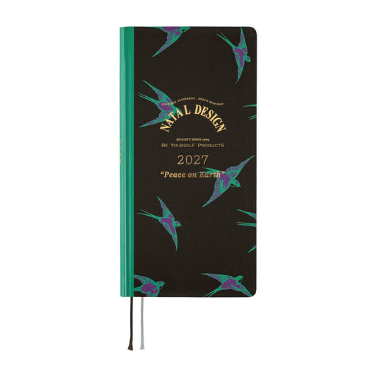 2027 Hobonichi Weeks Natal Design: Lucky Swallow《ENG/Tall & Slim/Jan start》