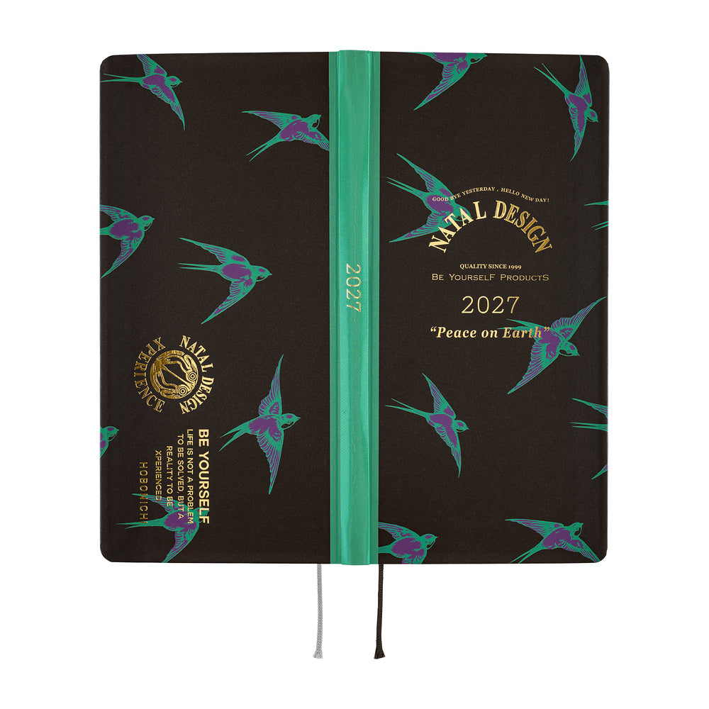 2027 Hobonichi Weeks Natal Design: Lucky Swallow《ENG/Tall & Slim/Jan start》