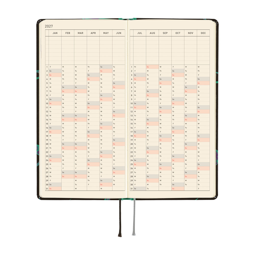 2027 Hobonichi Weeks Natal Design: Lucky Swallow《ENG/Tall & Slim/Jan start》