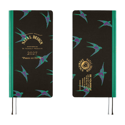 2027 Hobonichi Weeks Natal Design: Lucky Swallow《ENG/Tall & Slim/Jan start》
