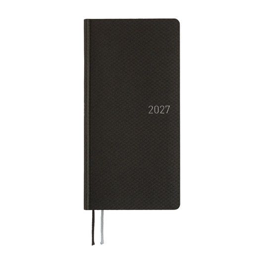 2027 Hobonichi Weeks Paper Series: Black Argyle《ENG/Tall & Slim/Jan start》