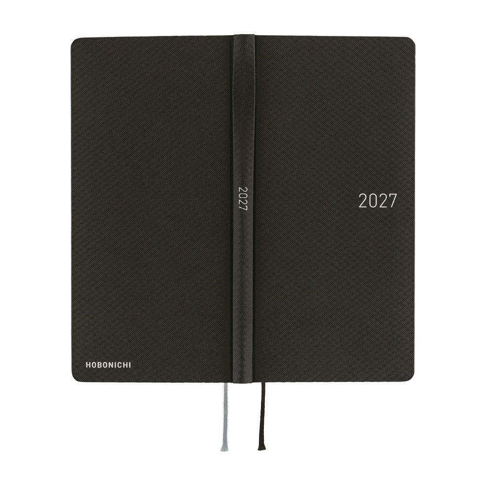 2027 Hobonichi Weeks Paper Series: Black Argyle《ENG/Tall & Slim/Jan start》