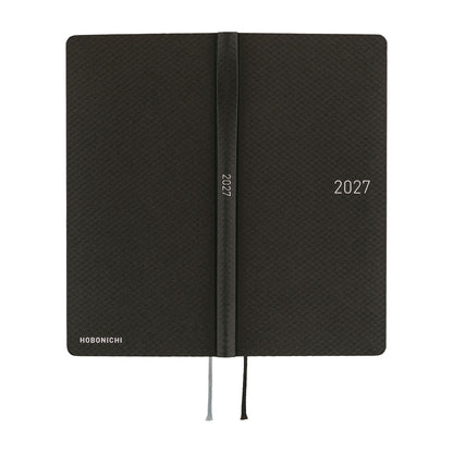 2027 Hobonichi Weeks Paper Series: Black Argyle《ENG/Tall & Slim/Jan start》