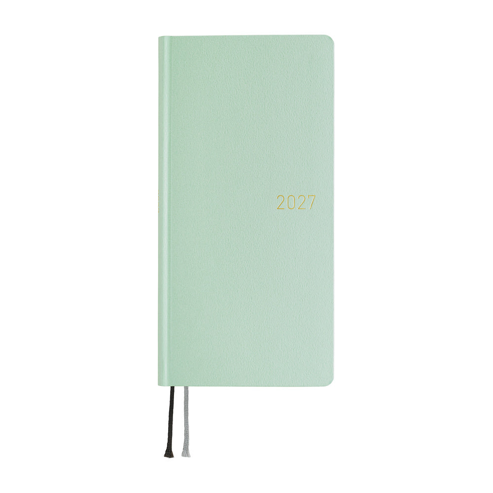 2027 Hobonichi Weeks Paper Series: Frosty Jade《ENG/Tall & Slim/Jan start》
