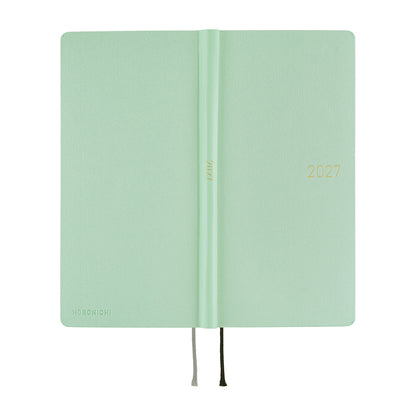 2027 Hobonichi Weeks Paper Series: Frosty Jade《ENG/Tall & Slim/Jan start》