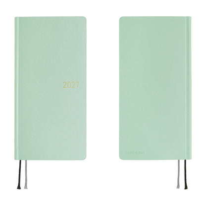2027 Hobonichi Weeks Paper Series: Frosty Jade《ENG/Tall & Slim/Jan start》