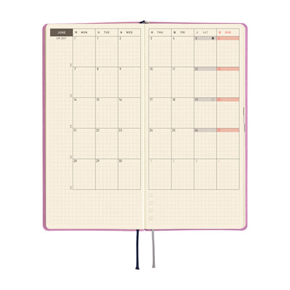 2027 Hobonichi Weeks Smooth: Lavender Milk 《ENG/Tall & Slim/Jan start》