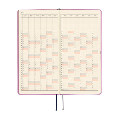 2027 Hobonichi Weeks Smooth: Lavender Milk 《ENG/Tall & Slim/Jan start》