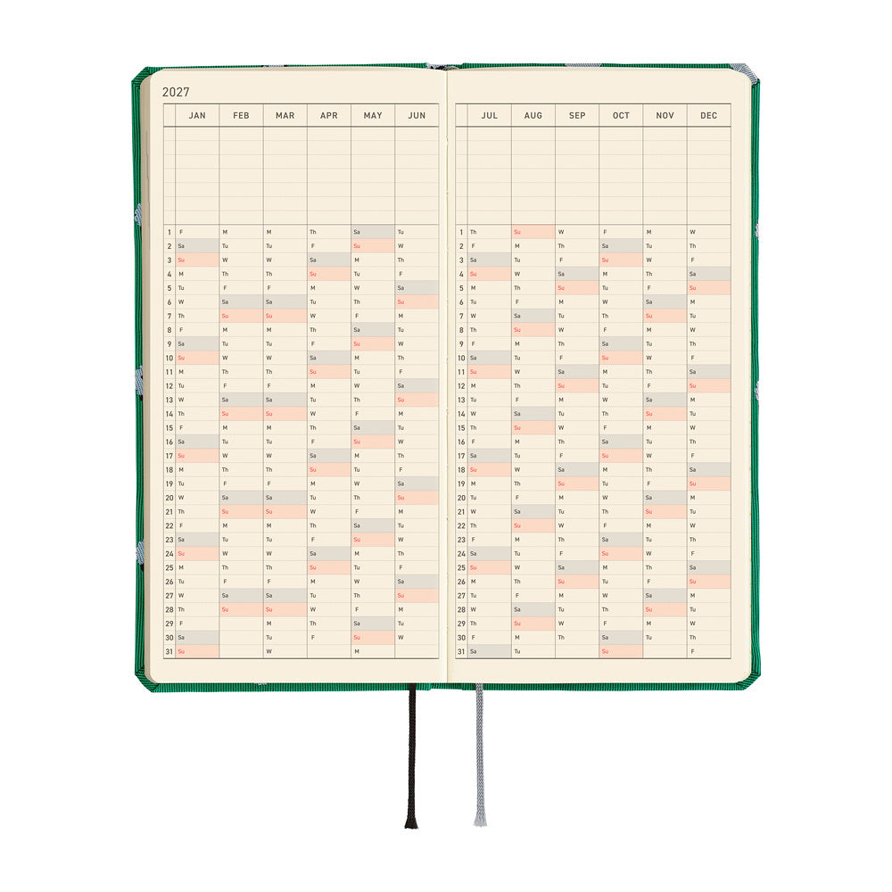 2027 Hobonichi Weeks Bow & Tie: Sheep Sheep Sheep《ENG/Tall & Slim/Jan start》