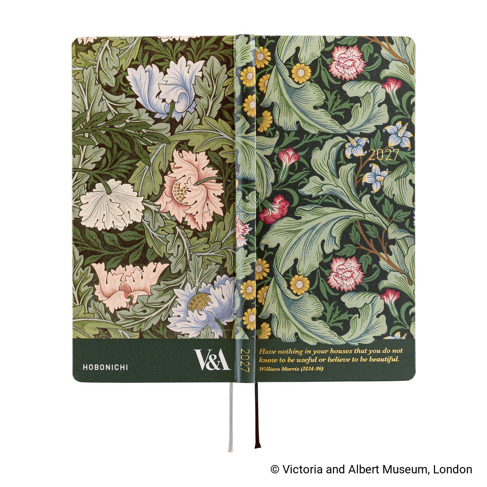 2027 Hobonichi Weeks V&A Series: Leicester《ENG/Tall & Slim/Jan start》