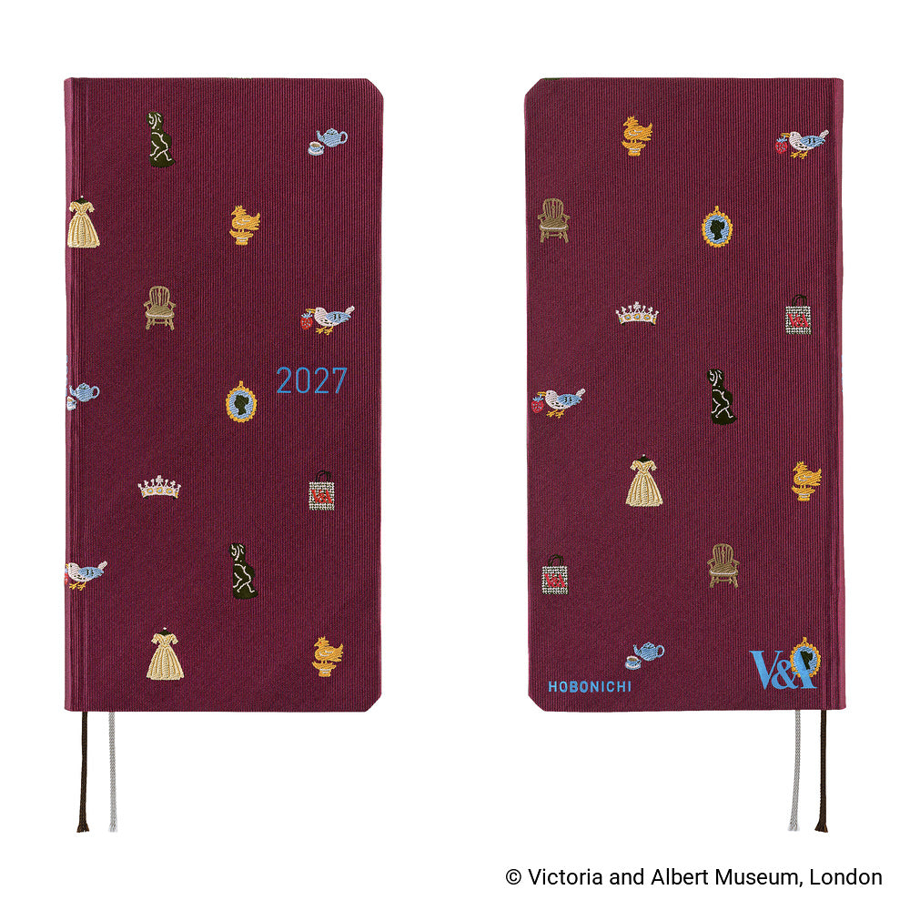 2027 Hobonichi Weeks V&A Series: Welcome to the V&A《ENG/Tall & Slim/Jan start》