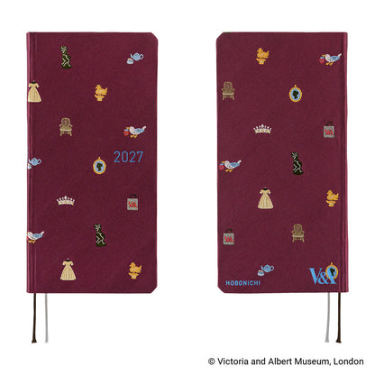 2027 Hobonichi Weeks V&A Series: Welcome to the V&A《ENG/Tall & Slim/Jan start》