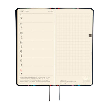 2027 Hobonichi Weeks Yoshie Watanabe: Petit Bloom《ENG/Tall & Slim/Jan start》