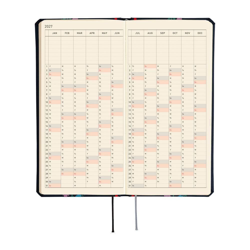 2027 Hobonichi Weeks Yoshie Watanabe: Petit Bloom《ENG/Tall & Slim/Jan start》