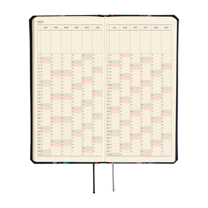2027 Hobonichi Weeks Yoshie Watanabe: Petit Bloom《ENG/Tall & Slim/Jan start》