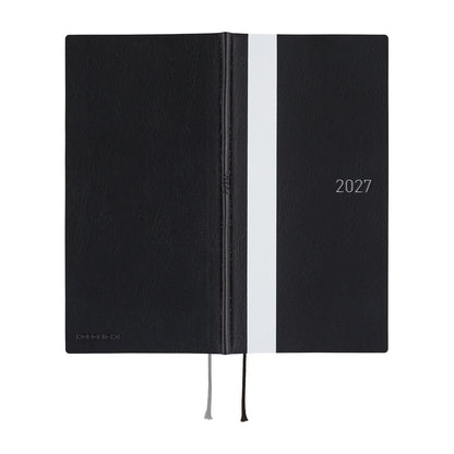 2027 Hobonichi Weeks White Line: Black《ENG/Tall & Slim/Jan start》